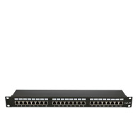 ExtraLink  Patchpanel 24p 19" 1U STP 5e półka (czarna) - 1323218 - zdjęcie 4